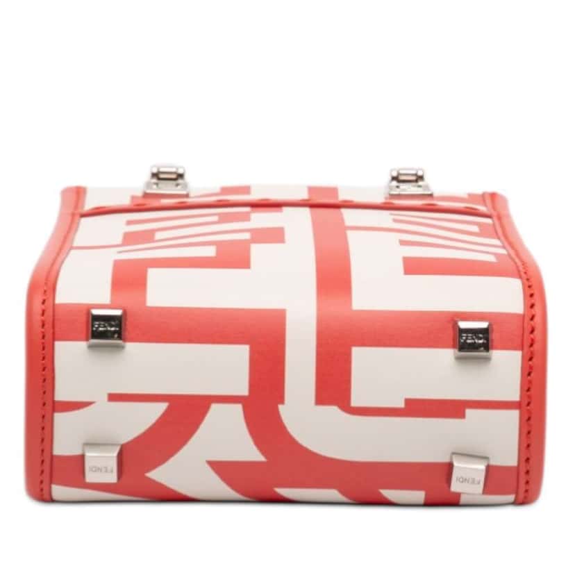 Fendi Marc Jacobs Mini Leather Sunshine Shopper Tote White Leather Very good condition - Inside View