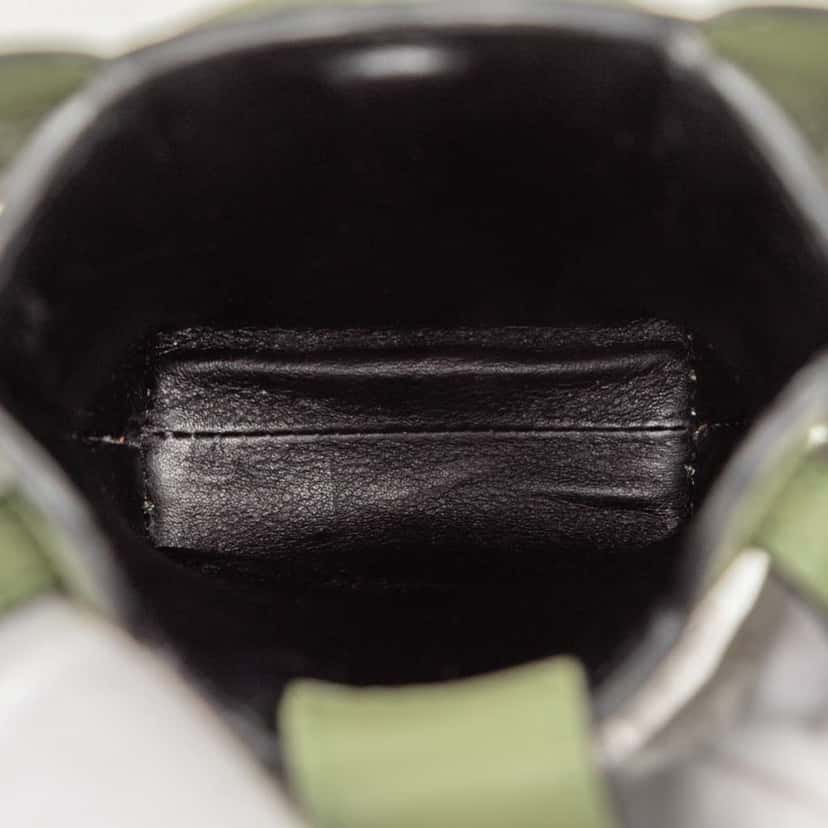 Loewe Leather Elephant Pocket Crossbody Green Leather Very good condition - Model View
