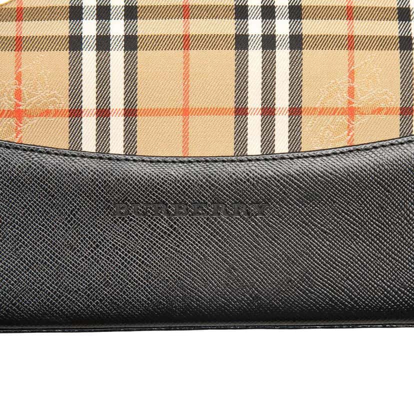 Burberry Haymarket Check Canvas Tote Beige Canvas Very good condition - Box View