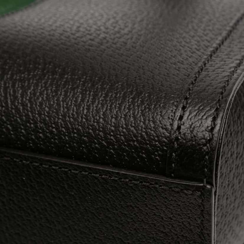 Gucci Small Leather Web Ophidia Satchel Black Leather Good condition - Box View