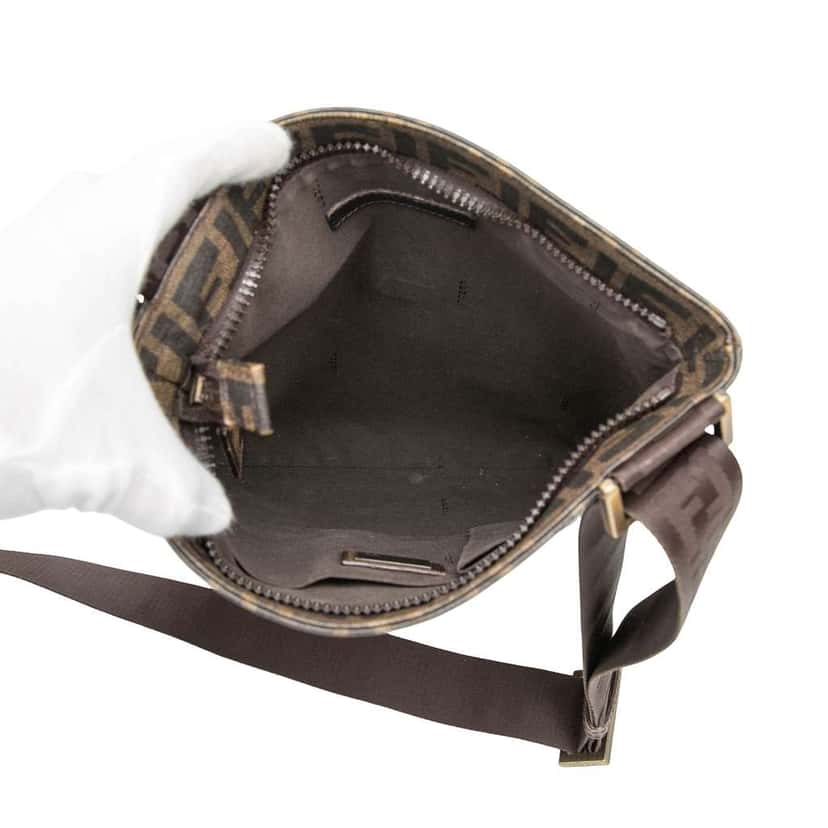Fendi Zucca Spalmati Crossbody Brown Canvas Good condition - Model View