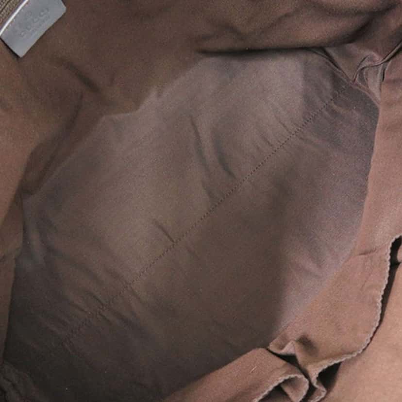 Gucci Leather Bamboo Tassel Satchel Grey Leather Good condition - Box View