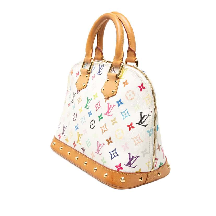 Louis Vuitton Monogram Multicolore Alma PM White Good condition - Back View