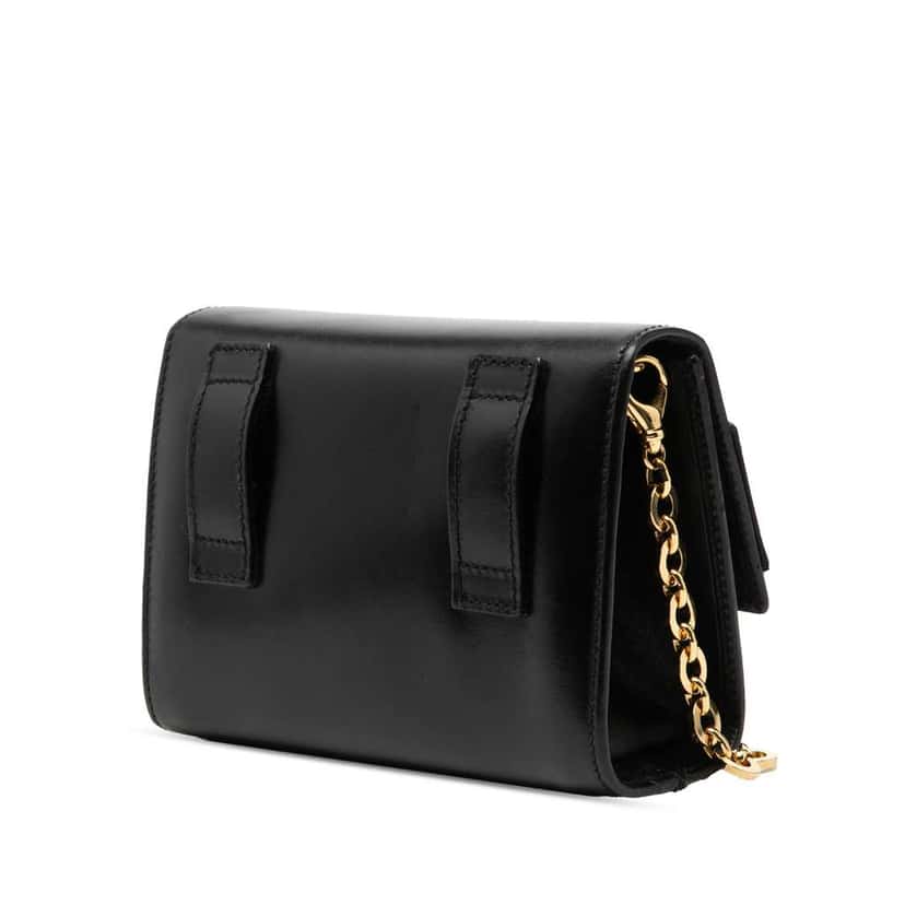 Salvatore Ferragamo Mini Leather Vara Bow Chain Crossbody Black Leather Good condition - Back View