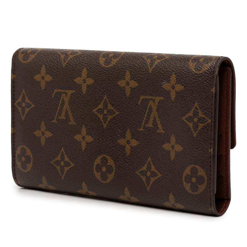 Louis Vuitton Monogram Porte Tresor International Wallet Brown Good condition - Back View