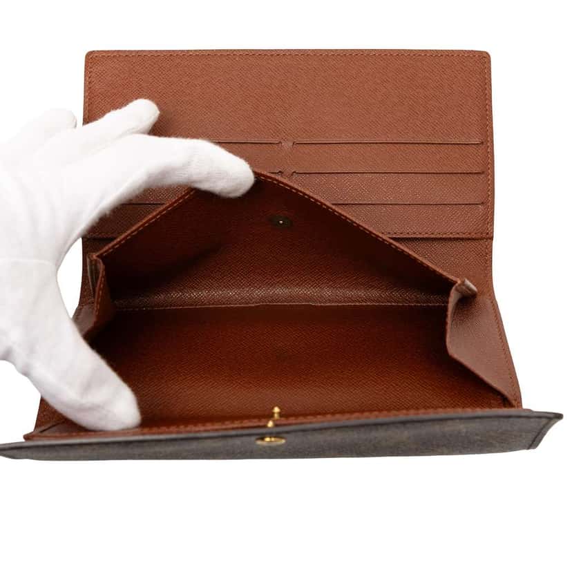 Louis Vuitton Monogram Porte Tresor International Wallet Brown Good condition - Model View