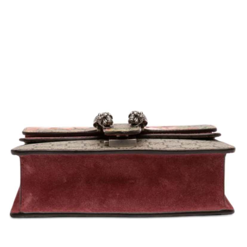 Gucci Small GG Supreme Blooms Dionysus Crossbody Beige Canvas Good condition - Inside View