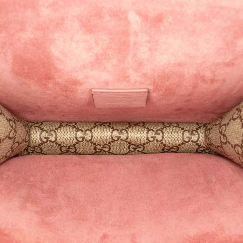 Gucci Small GG Supreme Blooms Dionysus Crossbody Beige Canvas Good condition - Model View