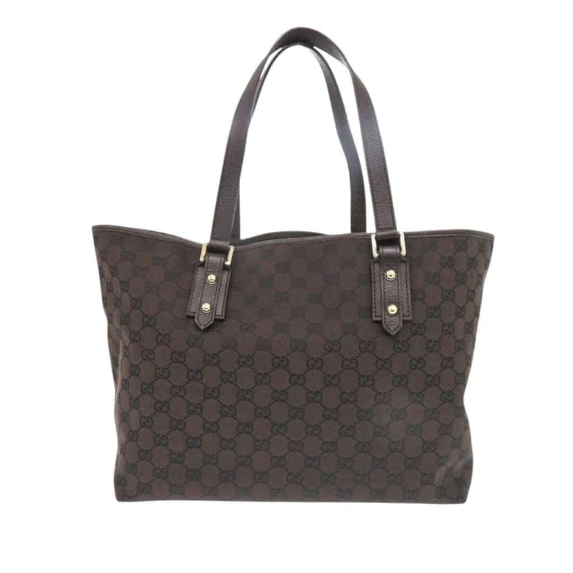 Gucci GG Canvas Tote Brown Canvas Good condition - Back View