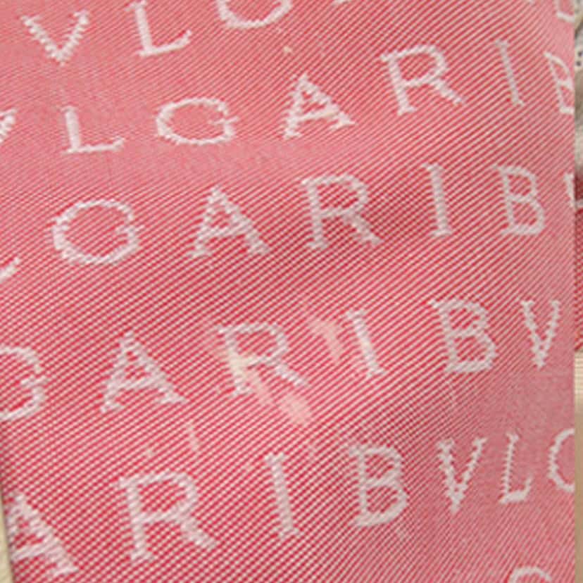 Bvlgari Logomania Canvas Tote Pink Canvas Good condition - Box View