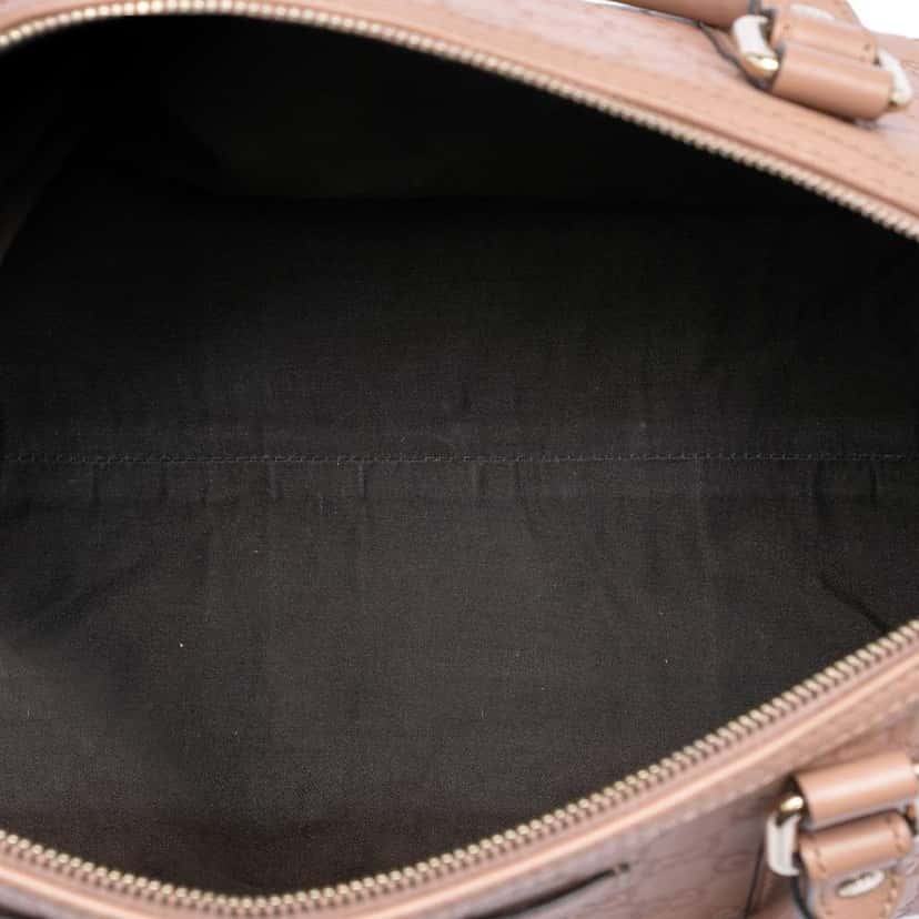 Gucci Medium Guccissima Joy Boston Bag Brown Leather Good condition - Model View