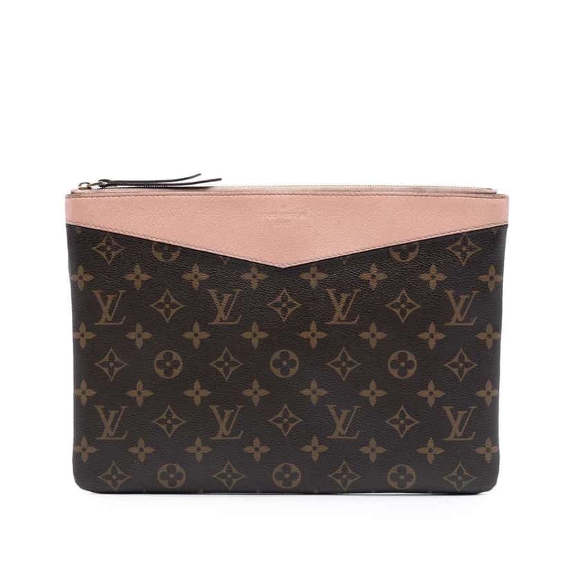 Louis Vuitton Monogram Daily Pouch Brown Good condition - Front View