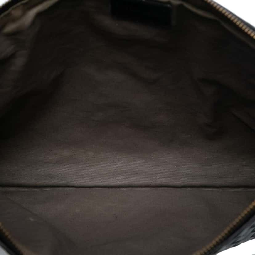 Bottega Veneta Nappa Intrecciato Clutch Black Leather Good condition - Model View