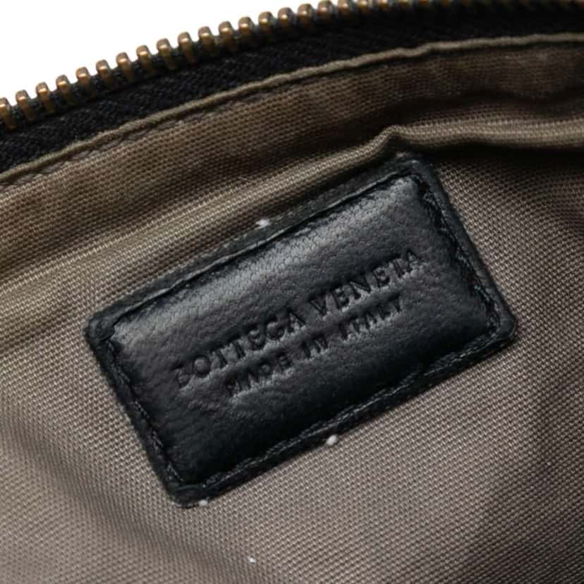 Bottega Veneta Nappa Intrecciato Clutch Black Leather Good condition - Box View