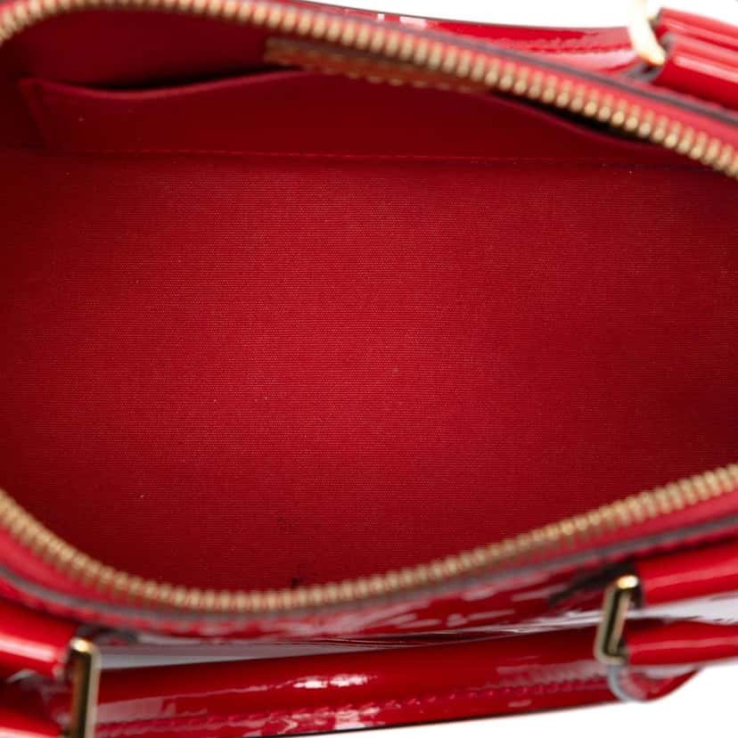 Louis Vuitton Monogram Vernis Alma BB Red Leather Good condition - Model View