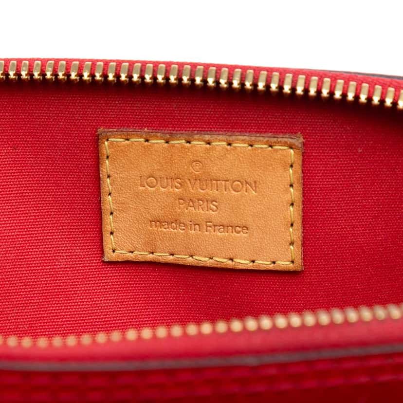 Louis Vuitton Monogram Vernis Alma BB Red Leather Good condition - Box View