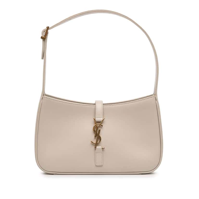 Saint Laurent Smooth Calfskin Le 5 a 7 Brown Leather Good condition - Front View