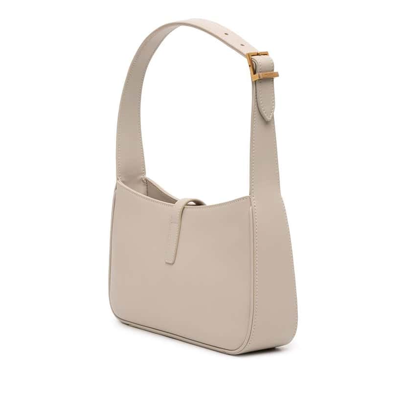 Saint Laurent Smooth Calfskin Le 5 a 7 Brown Leather Good condition - Back View