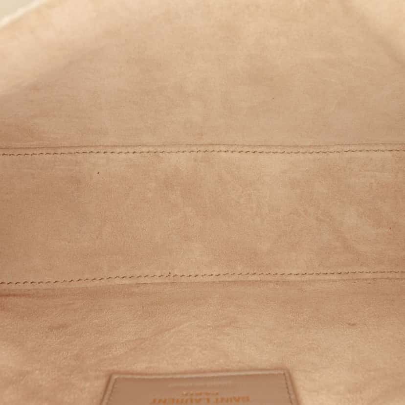 Saint Laurent Smooth Calfskin Le 5 a 7 Brown Leather Good condition - Model View