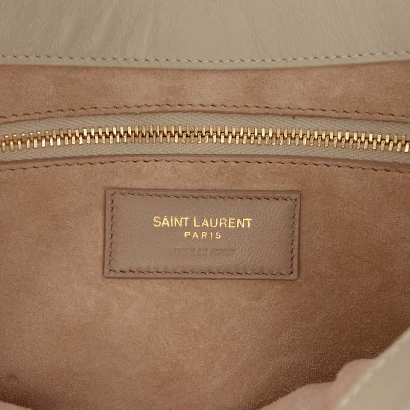 Saint Laurent Smooth Calfskin Le 5 a 7 Brown Leather Good condition - Box View