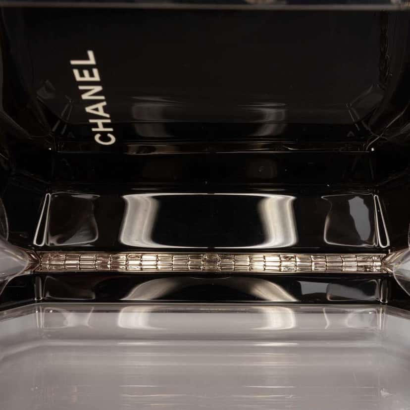 Chanel Metal Acrylic Premiere Minaudiere on Chain Silver Good condition - Model View