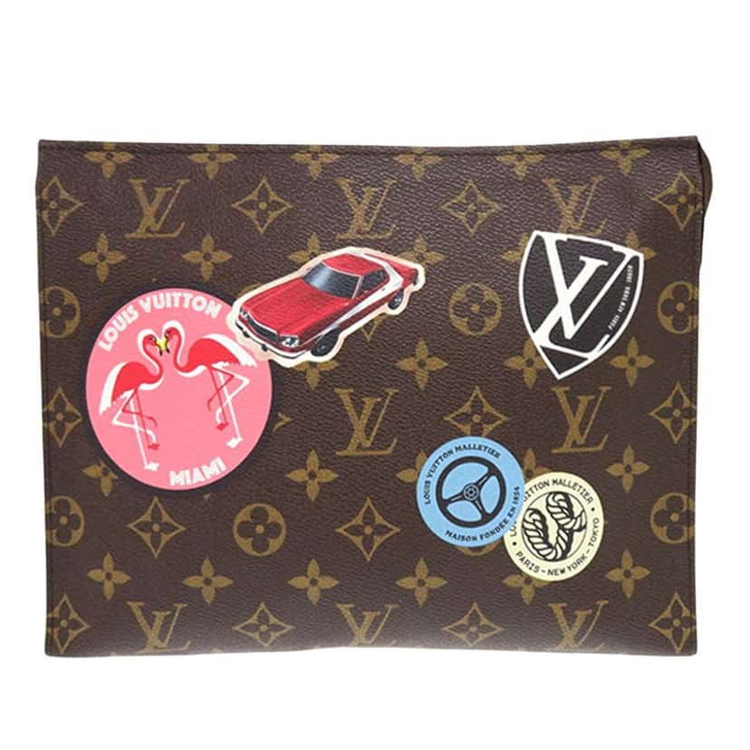Louis Vuitton Monogram World Tour Toiletry Pouch 26 Brown Good condition - Back View
