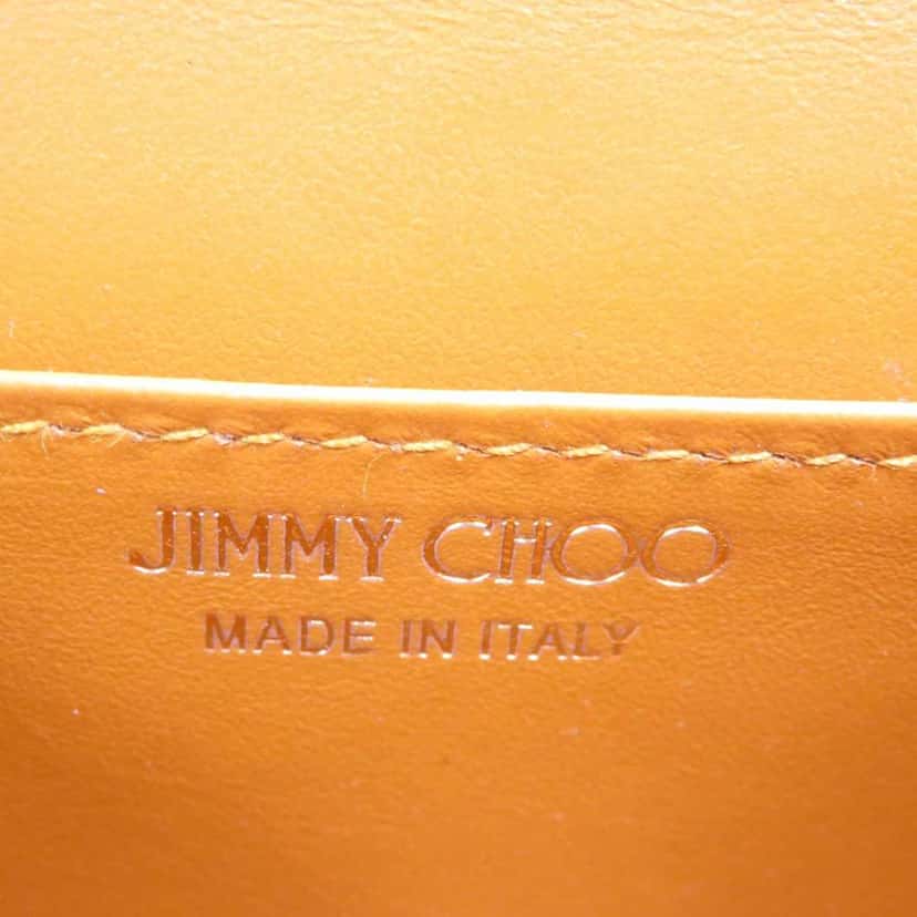 Jimmy Choo Mini Croc Embossed Leather Paris Crossbody Yellow Leather Good condition - Model View