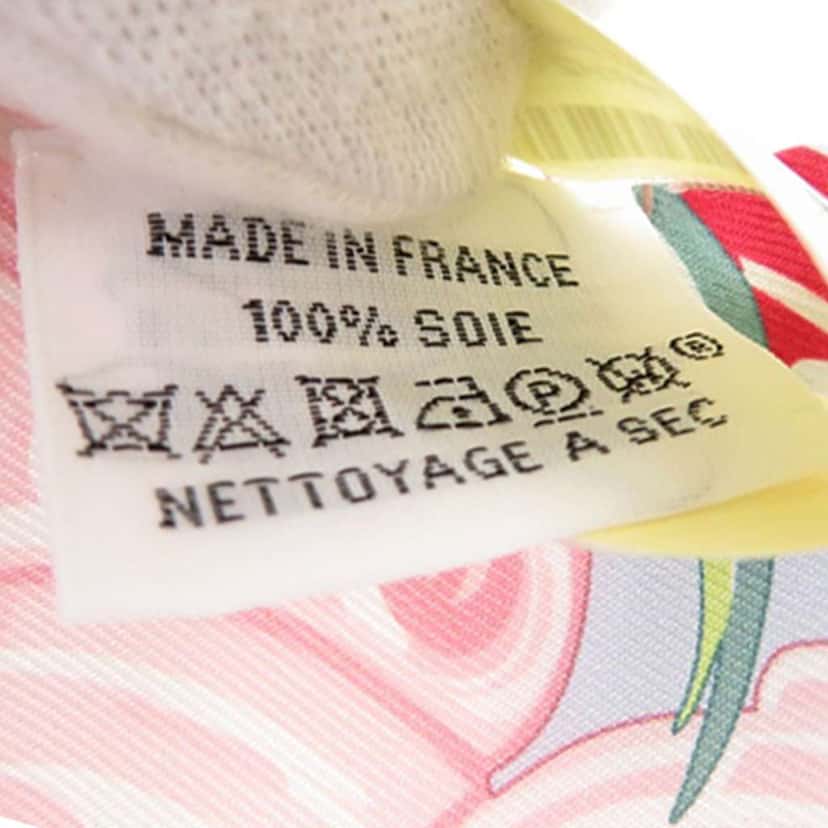 Hermès Danse Pacifique Silk Twilly Scarf Blue Silk Very good condition - Model View