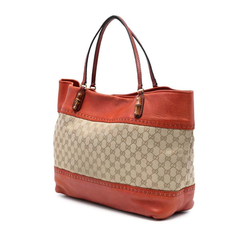 Gucci Large GG Canvas Laidback Crafty Tote Beige Good condition - Back View