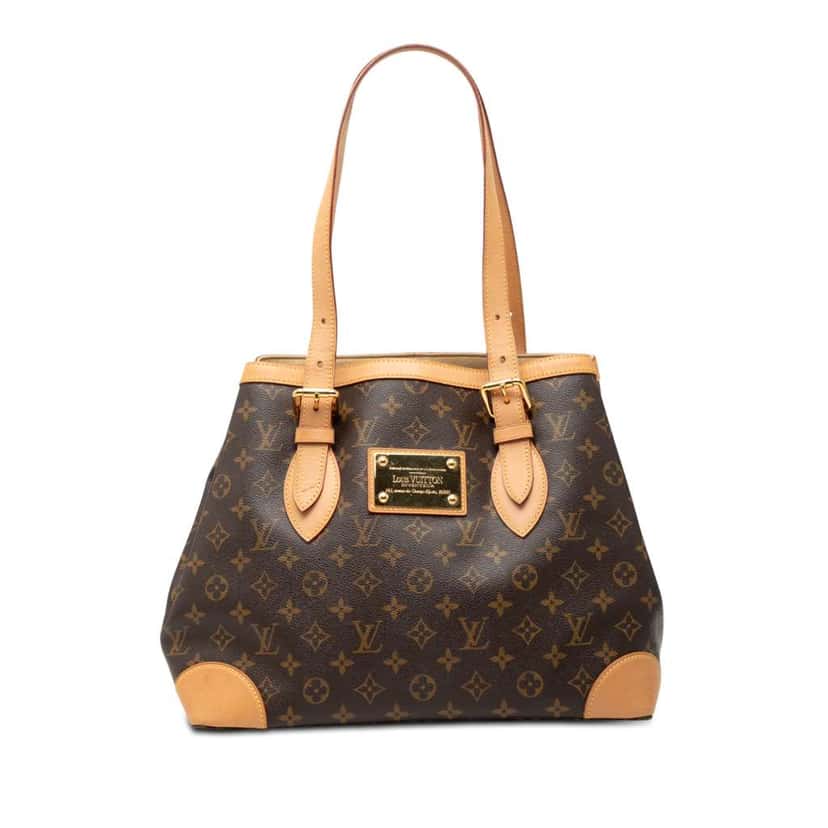Louis Vuitton Monogram Hampstead MM Brown Good condition - Front View