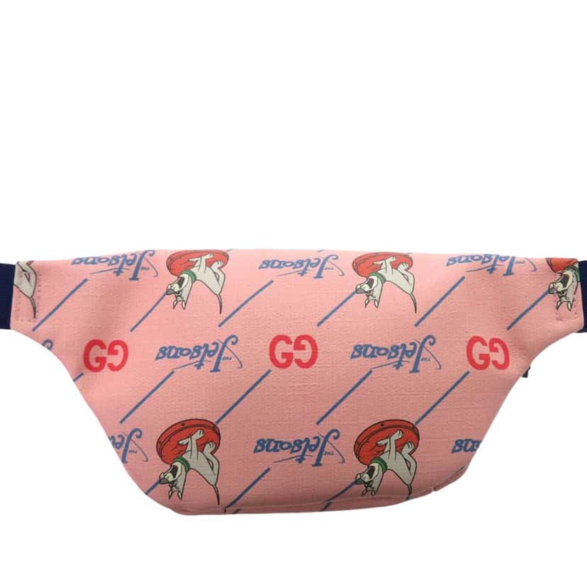 Gucci The Jetsons Kids Interlocking G Coated Canvas Astro Belt Bag Pink Canvas Good condition - Back View