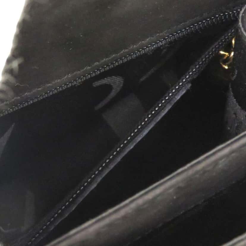 Salvatore Ferragamo Small Suede Gancini Iconic Top Handle Bag Black Leather Good condition - Box View