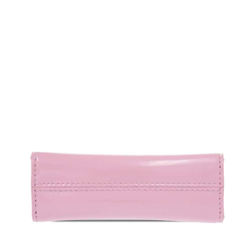 Salvatore Ferragamo Mini Brushed Calfskin Wanda Top Handle Bag Pink Leather Good condition - Inside View