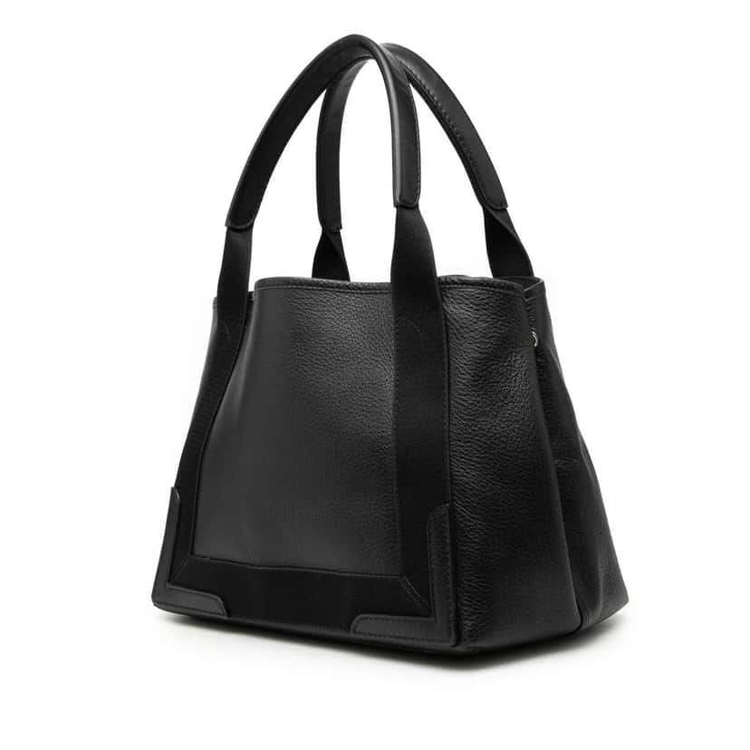 Balenciaga Leather Navy Cabas S Tote Black Leather Good condition - Back View