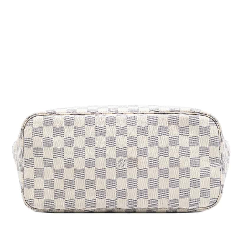 Louis Vuitton Damier Azur Neverfull MM White Good condition - Inside View