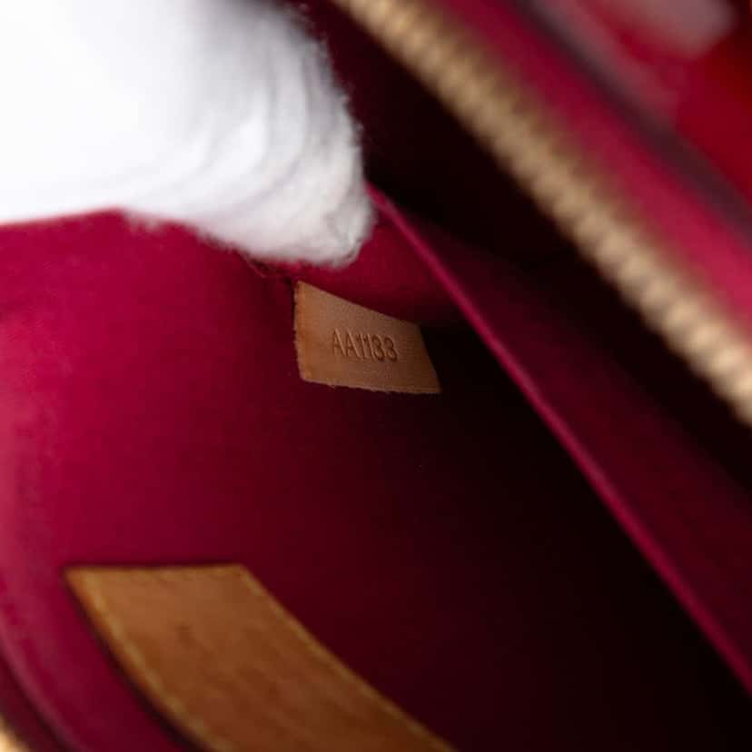 Louis Vuitton Monogram Vernis Alma BB Red Leather Good condition - Box View