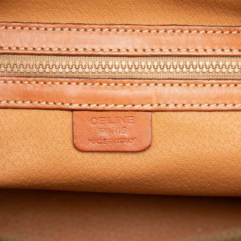 Celine Macadam Coated Canvas Dome Handbag Brown Canvas Good condition - Box View