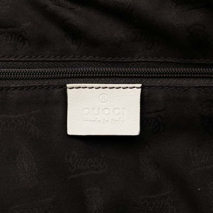 Gucci Large Guccissima Sukey Tote White Leather Good condition - Box View