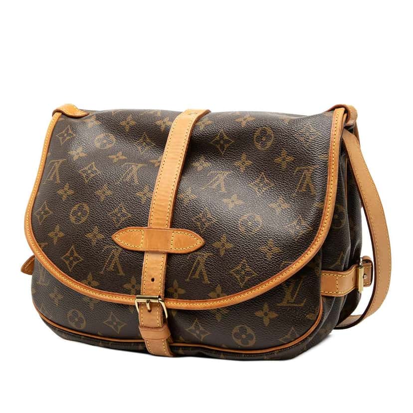 Louis Vuitton Monogram Saumur 30 Brown Fair condition - Back View