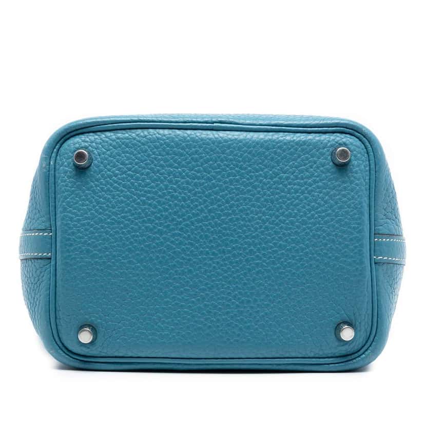 Hermès Clemence Picotin Lock 18 Blue Leather Good condition - Inside View
