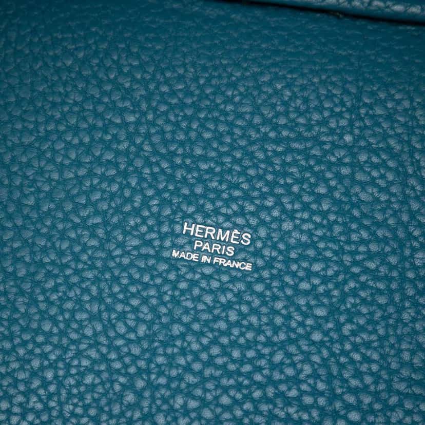 Hermès Clemence Picotin Lock 18 Blue Leather Good condition - Box View