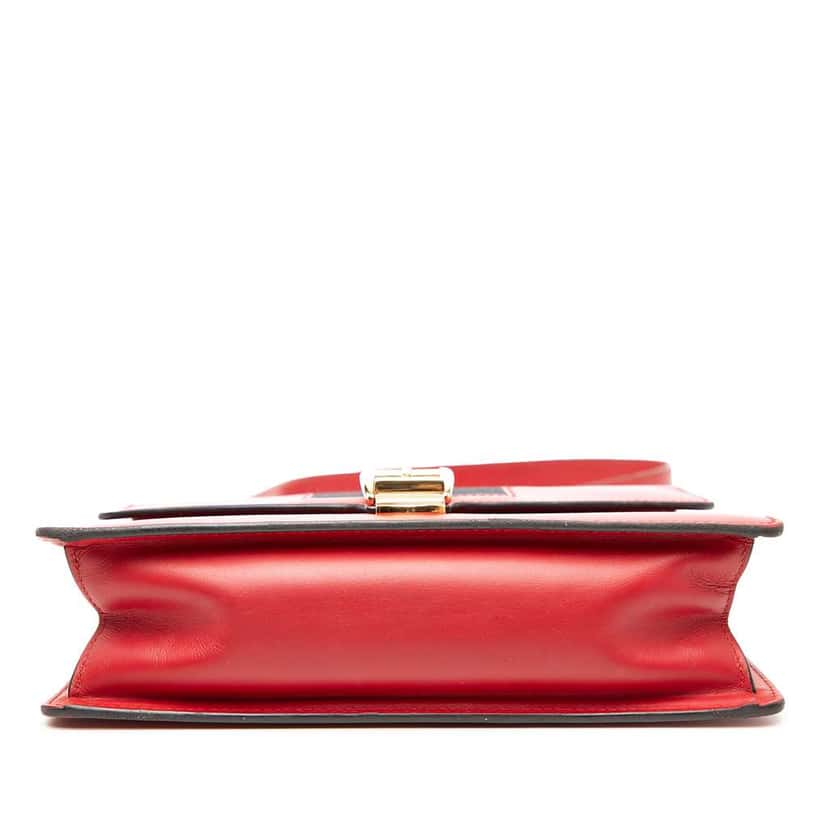 Gucci Small Leather Sylvie Web Satchel Red Leather Fair condition - Inside View