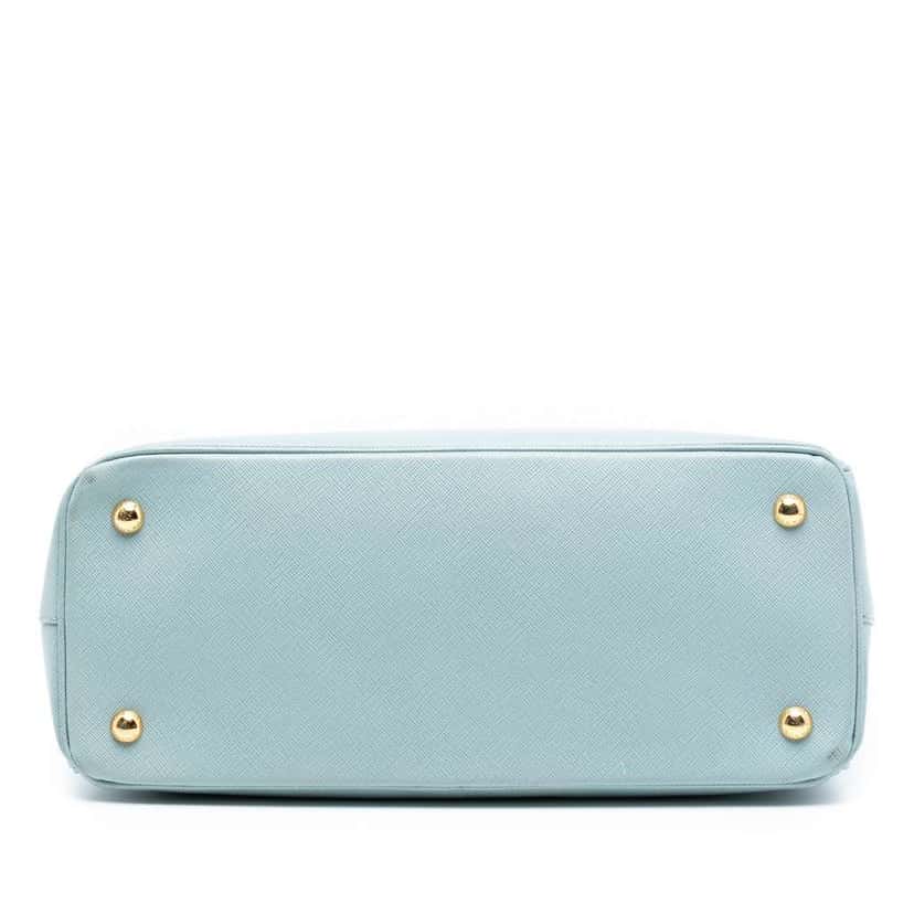 Prada Medium Saffiano Lux Galleria Satchel Blue Leather Good condition - Inside View