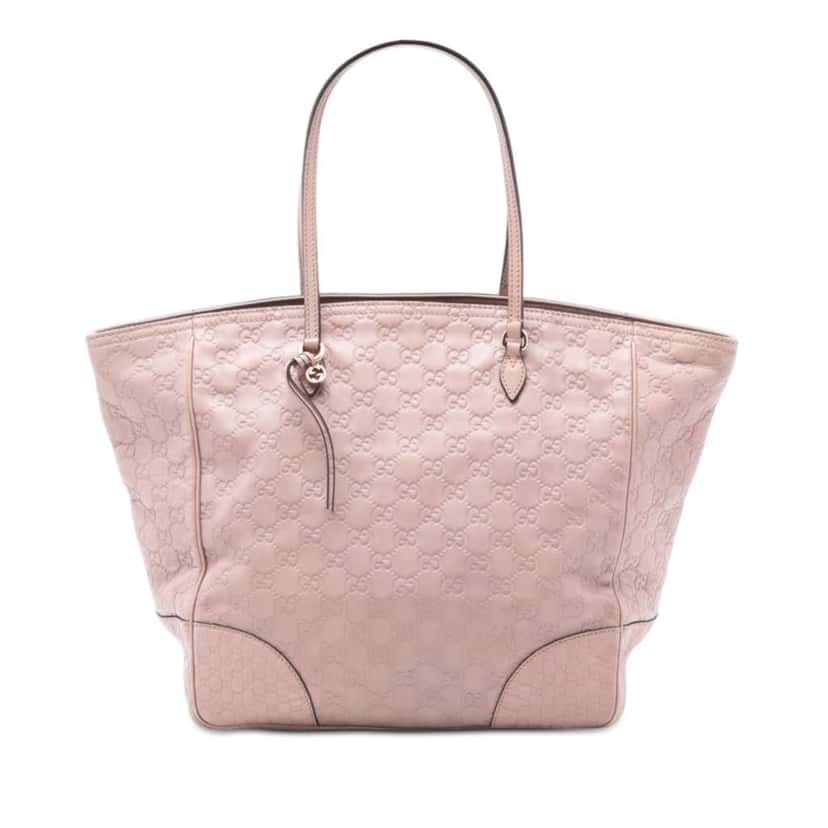 Gucci Guccissima Bree Tote Pink Leather Good condition - Front View