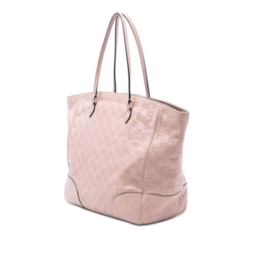 Gucci Guccissima Bree Tote Pink Leather Good condition - Back View