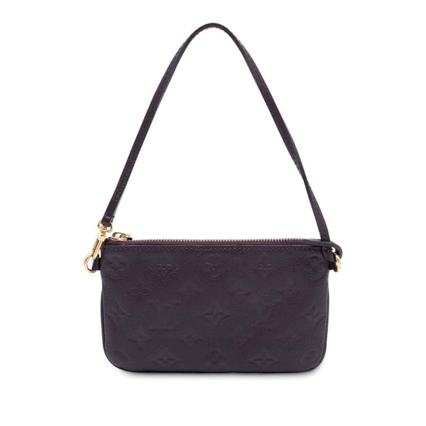 Louis Vuitton Monogram Empreinte Citadine Pochette Purple Leather Good condition - Front View