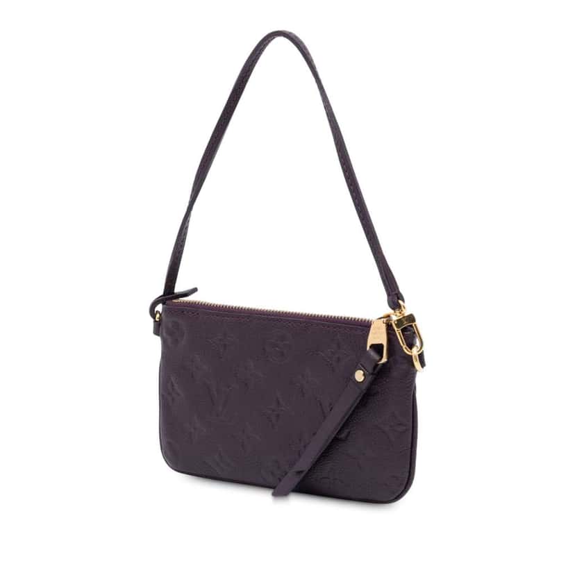 Louis Vuitton Monogram Empreinte Citadine Pochette Purple Leather Good condition - Back View