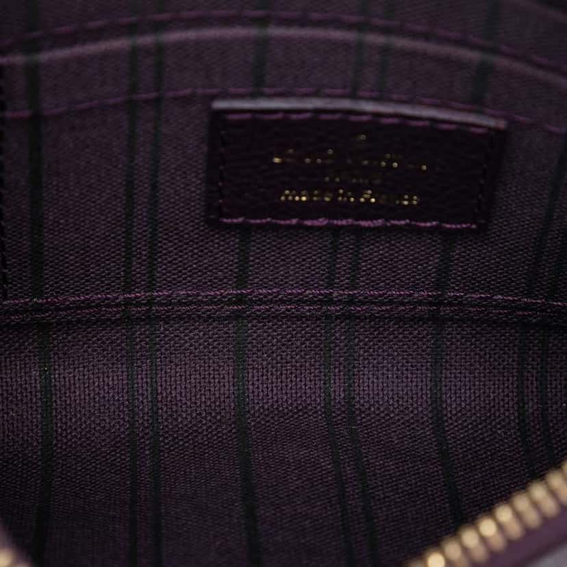 Louis Vuitton Monogram Empreinte Citadine Pochette Purple Leather Good condition - Model View