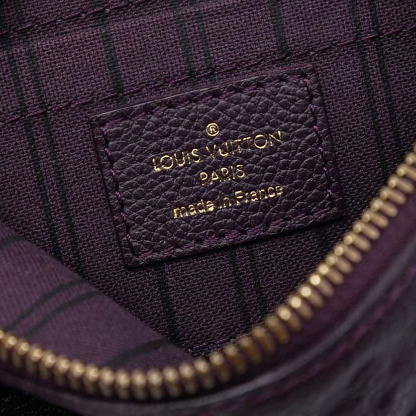 Louis Vuitton Monogram Empreinte Citadine Pochette Purple Leather Good condition - Box View