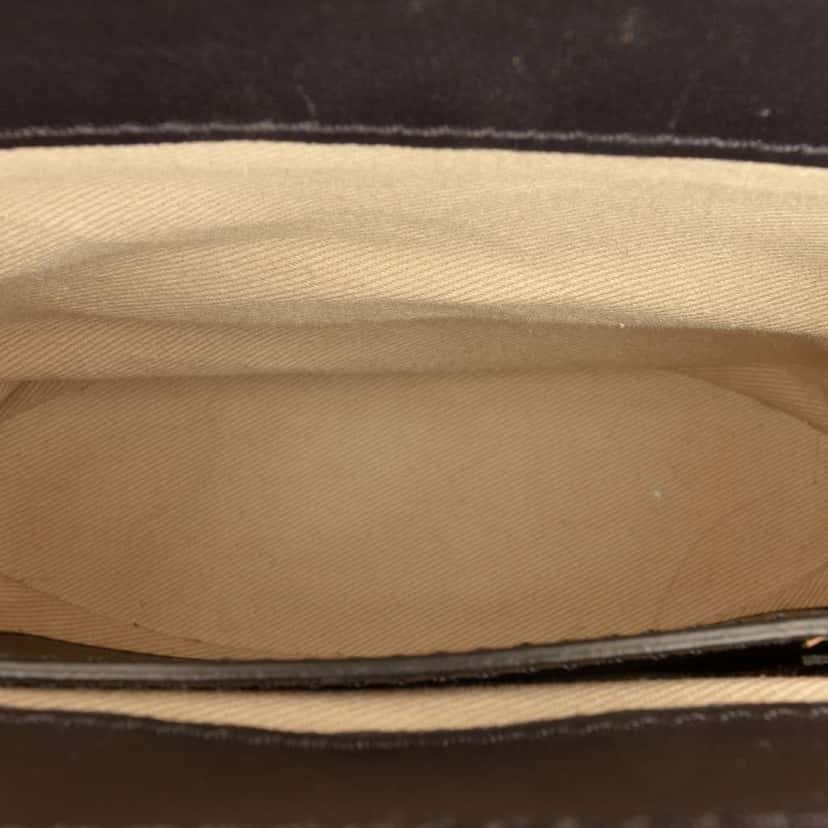 Chloé Tricolor Croc Embossed Leather Aby Lock Satchel Blue Leather Fair condition - Model View